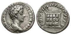 Roman Imperial Roman Imperial Commodus, as Caesar AR Denarius. Rome. AD 172-175. COMMODO CAES AVG FIL GERM SARM. Bare head right / PRINC IVVENT. Commodus standing left. Weight : 3.14 Diameter: 17.3