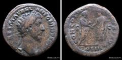 02/ Rome Marcus Aurelius 161-181AD, AE As. Rome mint (161-162AD) 25.0mm; 11.49g; 6h. A: IMP CAES M AVREL ANTONINVS AVG PM, Laureate head of Marcus Aurelius right. R: CONCORD AVGVSTOR TRP XVI, Marcus A