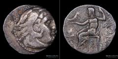 01/ Ancient - Grecia Reino de Macedonia. Filipo III a nombre de Alejandro III de Macedonia. Ca. 319-305AC. Ceca de Magnesia ad Maendrum (Jonia). AR Dracma. 17.0mm; 4.22g. A: Cabeza de Heracles a derec