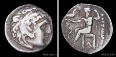 01/ Ancient - Grecia Reino de Macedonia. Alejandro III Magno 336-323AC. Ceca de Lampsakos (Misia) Emisión póstumas bajo Leonnatos, Arrhidaios o Antigonos I Monophthalmos, circa 323-317AC. AR Dracma. 1