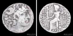 01/ Ancient - Grecia Imperio Seleúcida.Filipo I "Filadelfos" 95-75AC. AR Tetradracma. 25.0mm; 14.05g. A: Busto diademado a derecha. R: ΒΑΣΙΛΕΩΣ ΦΙΛΙΠΠΟΥ ΕΠIΦΑΝΟΥΣ ΦIΛΑΔΕΛΦΟΥ, Zeus sentado a izquierda 