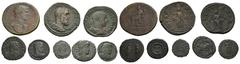 ROMAN EMPIRE. Lot of 8 coins: Hadrian. Sestertius 118, Rome; Pupienus. Sestertius 238, Rome; Gordian III. Sestertius 243-244, Rome; Aurelian. Antoninian 274, Siscia; Licinius II. Follis Siscia; Consta