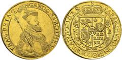 TRANSYLVANIA. TRANSYLVANIA. Gabriel Bethlen, 1613-1629. 10 Ducats 1628 NB, Nagybanya. Obv. GAB D G SA RO IM ET TRAN PRINC. (Gabriel Bethlen Dei Gratia Sacri Romani Imperii et Transylvaniae Princeps) 3