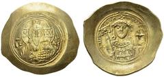 BYZANTINE EMPIRE Michael VII Ducas, 1071-1078. Gold histamenon, Constantinopolis. DOC 2b; Sear 1868. AU. 4.39 g. VF-XF