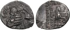 Ancient - Oriental Parthia (Mithradatkart) AR Drachm – Phraates IV (c. 38/7-2 BC) Parthia, Phraates IV (c. 38/7-2 BC). AR Drachm, 3.81g. 22mm. XF/XF. ND, Mithradatkart. Diademed bust left; behind, eag