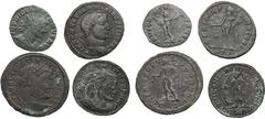Lots & Collections: Ancient coins Lots & Collections: Ancient coins Roman Empire Æ Nummi of the Tetrarchy period (4) Various condition. Lot includes: IOVI CONSERVAT AVGG / XXIB (Rome) AD 286 – Dioclet