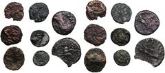 Ancient coins Greek, Indo-Greek, Indo-Skythian Æ-AR coins 9-16mm (8) Various condition.