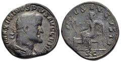 Roman Imperial Coins MAXIMINUS THRAX.(235-238).Rome.Sestertius. Weight : 20.2 gr Diameter : 29 mm