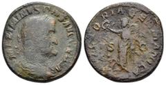 Roman Imperial Coins MAXIMINUS THRAX.(235-238).Rome.Sestertius. Weight : 18.4 gr Diameter : 29 mm