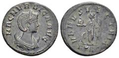 Roman Imperial Coins MAGNIA URBICA.(Augusta, 283-285).Rome.Antoninianus. Obv : MAGN VRBICA AVG. Draped bust right, wearing stephane and set upon crescent. Rev : VENVS VICTRIX / K Aς. Venus standing le