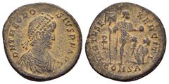 Roman Imperial Coins THEODOSIUS I.(379-395).Constantinople.Follis. Condition : Good very fine. Weight : 4.7 gr Diameter : 23 mm
