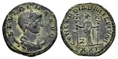Roman Imperial Coins SEVERINA (Augusta, 270-275).Antioch.Antoninianus. Obv : SEVERINA AVG. Draped bust right, wearing stephane and set upon crescent. Rev : CONCORDIAE MILITVM / XXI. Concordia standing
