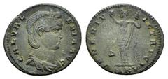 Roman Imperial Coins GALERIA VALERIA.(circa 308-309).Cyzicus.Follis. Obv : GAL VAL – ERIA AVG. Diademed and draped bust right. Rev : VENVS V – ICTRICI. Venus standing l., holding globe; in l. field, Δ