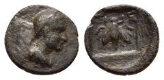 Greek Coins LYCIA. Telmessos.(Circa 2nd-1st centuries BC).Ae. Obv : Head of Hermes right, wearing petasos. Rev : T - E. Bee within incuse square. BMC 2. Condition : Good very fine. Weight : 1.15 gr Di