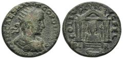 Roman Provincial Coins PHOENICIA. Berytus. Gordian III.(238-244). Ae. Obv : IMP CAES M ANT GORDIANVS AVG COS II P P. Laureate, draped and cuirassed bust right. Rev : COL IVL AVG FEL / BER. Facing bust