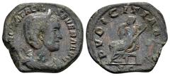 Roman Imperial Coins OTACILIA SEVERA.(Augusta, 244-249).Rome.Sestertius. Obv : MARCIA OTACIL SEVERA AVG. Draped bust right, wearing stephane. Rev : PVDICITIA AVG / S C. Pudicitia seated left on throne