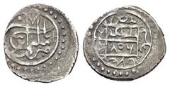 Islamic Coins OTTOMAN.Emir Süleyman.(1402 - 1411).No Mint.806 AH. AR Akce Obv : Tugra. Rev : Arabic legend and date. Nuri Pere 20. Weight : 1.2 gr Diameter : 14 mm