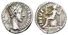 THE van LEEUWEN COLLECTION of COMMODUS DENARIUS COMMODUS (177-192).Rome.Denarius. Obv : M COMMODVS ANTONINVS AVG. Laureate head right. Rev : TR P VI IMP IIII COS III P P. Roma seated left on shield wi