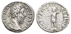 THE van LEEUWEN COLLECTION of COMMODUS DENARIUS COMMODUS (177-192).Rome.Denarius. Obv : M COMMODVS ANTONINVS AVG. Laureate head right. Rev : TR P VII IMP IIII COS III P P. Roma standing left, holding 