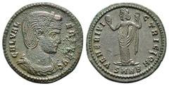 Roman Imperial Coins GALERIA VALERIA (Augusta, 293-311). Follis. Nicomedia. Obv : GAL VALERIA AVG. Diademed and draped bust right. Rev : VENERI VICTRICI CMH / SMNB. Venus standing left, holding apple 