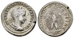 ROMAN PROVINCIALl COINS SYRIA. Seleucis and Pieria. Antioch. Gordian III.(238 - 244).Tetradrachm. Obv : AYTOK K M ANT ΓOPΔIANOC CEB. Laureate, draped and cuirassed bust right. Rev : ΔHMAPX EΞOYCIAC. E