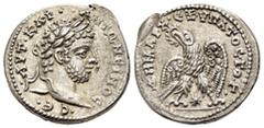 ROMAN PROVINCIALl COINS SELEUCIS and PIERIA. Laodicea ad Mare. Caracalla (198-217). Tetradrachm. Obv : AYT KAI ANTΩNЄINOC CЄ. Laureate head right. Rev : ΔHMAPX ЄΞ YΠATOC TO Γ. Eagle standing facing, h