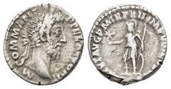 ROMAN IMPERIAL COINS COMMODUS (177-192).Rome.Denarius. Obv : M COMM ANT P FEL AVG BRIT. Laureate head right. Rev : VIRTVT AVG P M TR P XII IMP VIII COS V P P. Virtus, helmeted and right breast exposed