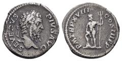ROMAN IMPERIAL COINS SEPTIMIUS SEVERUS (193-211).Rome.Denarius. Obv : SEVERVS PIVS AVG. Laureate head right. Rev : P M TR P XVII COS III P P. Neptune standing left, leaning on raised right leg set on 