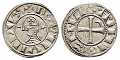 MEDIEVAL and WORLD COINS CRUSADERS.Antioch.Bohemund III.(1163-1201).BI Denier. Obv : +BOAMVNDVS. Profile bust with crescent left and star right. Rev : +ANTIOCHIA. Small cross with crescent in first an