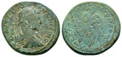 ROMAN PROVINCIAL COINS CILICIA. Anazarbus. Elagabalus.(218-222). Ae. Obv : ΑΥ Κ Μ ΑΥΡ ΑΝΤΩΝΕΙΝΟϹ ϹΕΒ. Laureate, draped and cuirassed bust of Elagabalus, right. Rev : ΑΝΑΖΑΡΒΟΥ ΜΗΤΡΟΠΟ Α Μ Κ Γ Β. Herac