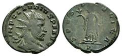 ROMAN IMPERIAL COINS CLAUDIUS II GOTHICUS.(268-270). Mediolanum.Antoninianus. Obv : IMP CLAVDIVS P F AVG. Radiate, draped and cuirassed bust right. Rev : SPES PVBLICA / P. Spes advancing left, holding