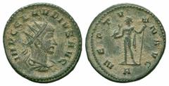 Roman Imperial Coins CLAUDIUS II.268-270 AD.Antioch Mint.AR Antoninianus Obverse : IMP C CLAVDIVS AVG; radiate, draped and cuirassed bust of Claudius to right Reverse : NEPTVN AVG; Neptune standing le