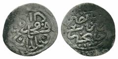 Islamic Coins OTTOMAN EMPIRE.Mehmed III.1595 - 1603 AD.Janja Mint.1003 AH.AR Akce Obverse : Arabic legend Reverse : Arabic legend Reference : Damali 13-CA-G3b Weight : 0.4 gr Diameter : 11 mm