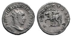 Roman Imperial Coins TRAJAN DECIUS.249-251 AD.Rome mint. AR Antoninianus.IMP C M Q TRAIANVS DECIVS AVG, Bust of Trajan Decius, radiate, draped, cuirassed, right | Bust of Trajan Decius, laureate, drap