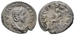Roman Coins OTACILIA SEVERA (Augusta, 244-249). Antoninianus. Rome.M OTACIL SEVERA AVG, Bust of Otacilia Severa, diademed, draped, on crescent, right/ CONCORDIA AVGG: Concordia, draped, seated left, h