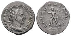 Roman Coins TRAJANUS DECIUS (249-251). Antoninianus. Rome.IMP C M Q TRAIANVS DECIVS AVG, Bust of Trajan Decius, radiate, draped, cuirassed, right / VICTORIA AVG: Victory, winged, draped, running left,