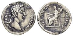 Roman Imperial Coins COMMODUS.(177-192).Rome.Denarius. Obv : L AVREL COMMODVS AVG. Head of Commodus, laureate, right. Rev : TR P IIII IMP III COS II P P. Victory, winged, draped, seated left on low se