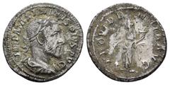 Roman Imperial Coins MAXIMINUS THRAX.(235-238).Rome.Denarius. Obv : MAXIMINVS PIVS AVG GERM. Laureate, draped and cuirassed bust right. Rev : PROVIDENTIA AVG. Providentia standing left, holding cornuc