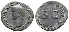 Fritz Taeger Collection Antike Römer Münzen Römische Kaiserzeit Germanicus, As (10,28g), Rom, geprägt unter Caligula (37-41). Av: Büste nach links, darum Umschrift. Rev: SC, darum "C CAESAR DIVI AVG P