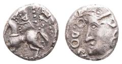 Antiquity Antike Kelten Sequani, Quinar (2,00g), 1. Jh. v. Chr. Av: Kopf nach links. Rev: Pferd nach links. LT 5405, DT 3245, ss.