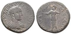 Ancient Coins Antike Römer Münzen der Römischen Provinzen Kilikien, Colybrassus, Æ (19,34g), Severus Alexander, 222-235. Av: Büste nach rechts, darum Umschrift. Rev: Stehender Zeus mit Zepter nach lin