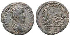 Ancient Coins Antike Römer Münzen der Römischen Provinzen Mysien, Kyzikos, Æ (8,24g), Commodus, 177-192. Av: Büste nach rechts, darum Umschrift. Rev: Demeter in Biga nach rechts, darum Umschrift. RPC 