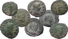 Roman Imperial Collection of 50 antoniniani of Gallienus and Salonina. AD 253-268. . Siscia, Cyzicus, and Samosata mints. Includes the following: Gallienus (45 coins) // Salonina (5 coins). Fifty (50)