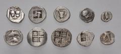 Large Lots GREEK. Northern Greece. Lot of ten (10) Thraco-Macedonian AR fractions. Includes: ISLANDS off THRACE, Thasos. AR Sixteenth Stater. BMC 18ff // ISLANDS off THRACE, Thasos. AR Hemiobol. BMC 2