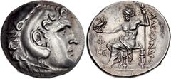 LYCIA, Phaselis. Circa 221/0-189/8 BC. AR Tetradrachm (30mm, 17.05 g, 1h). In the name and types of Alexander III of Macedon. Dated CY 25 (circa 194/3 BC). Head of Herakles right, wearing lion skin / 