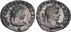 Roman Imperial Aurelian, with Vabalathus. AD 270-275. Antoninianus (20.5mm, 3.00 g, 11h). Antioch mint, 5th officina. 1st emission, November AD 270-March 272. IMP C AVRELIANVS AVG, radiate and cuirass