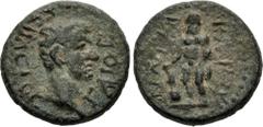 Roman Provincial LYCIA, Balbura. Gaius (Caligula). AD 37-41. Æ (20mm, 5.58 g, 12h). Bare head right / Herakles standing facing, holding club set on ground and lion skin. RPC I 3356; SNG Copenhagen 53;
