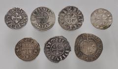 Large Lots WORLD. France. Lot of seven (7) Medieval Provincial silver issues. Includes: PROVINCIAL: Angoulême. temp. Guillaume V - Hugues I. Circa 1170-1245. AR Denier // Bretagne (duchy). Anonymous. 
