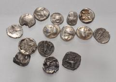 Large Lots GREEK. Asia Minor. Lot of fifteen (15) silver fractions. Includes: various types from including Ionia, Lycia, Pamphylia, Cilicia, and other miscellanies. Average Near VF. LOT SOLD AS IS, NO