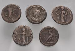 Large Lots ROMAN. Provincial. Lot of five (5) Alexandrian BI Tetradrachms. Includes: various rulers, dates, and types. Average Fine. LOT SOLD AS IS, NO RETURNS. Five (5) coins in lot.